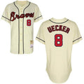 Bob Uecker Atlanta Braves Limited Throwback Jersey - Cream