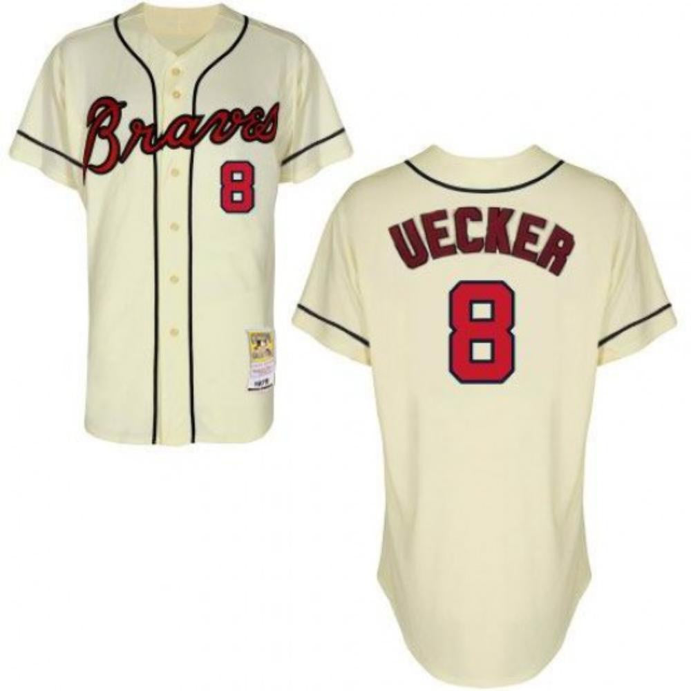 Bob Uecker Atlanta Braves Limited Throwback Jersey - Cream