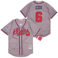 Bobby Cox #6 Atlanta Braves 1995 Limited Throwback Jersey - Gray
