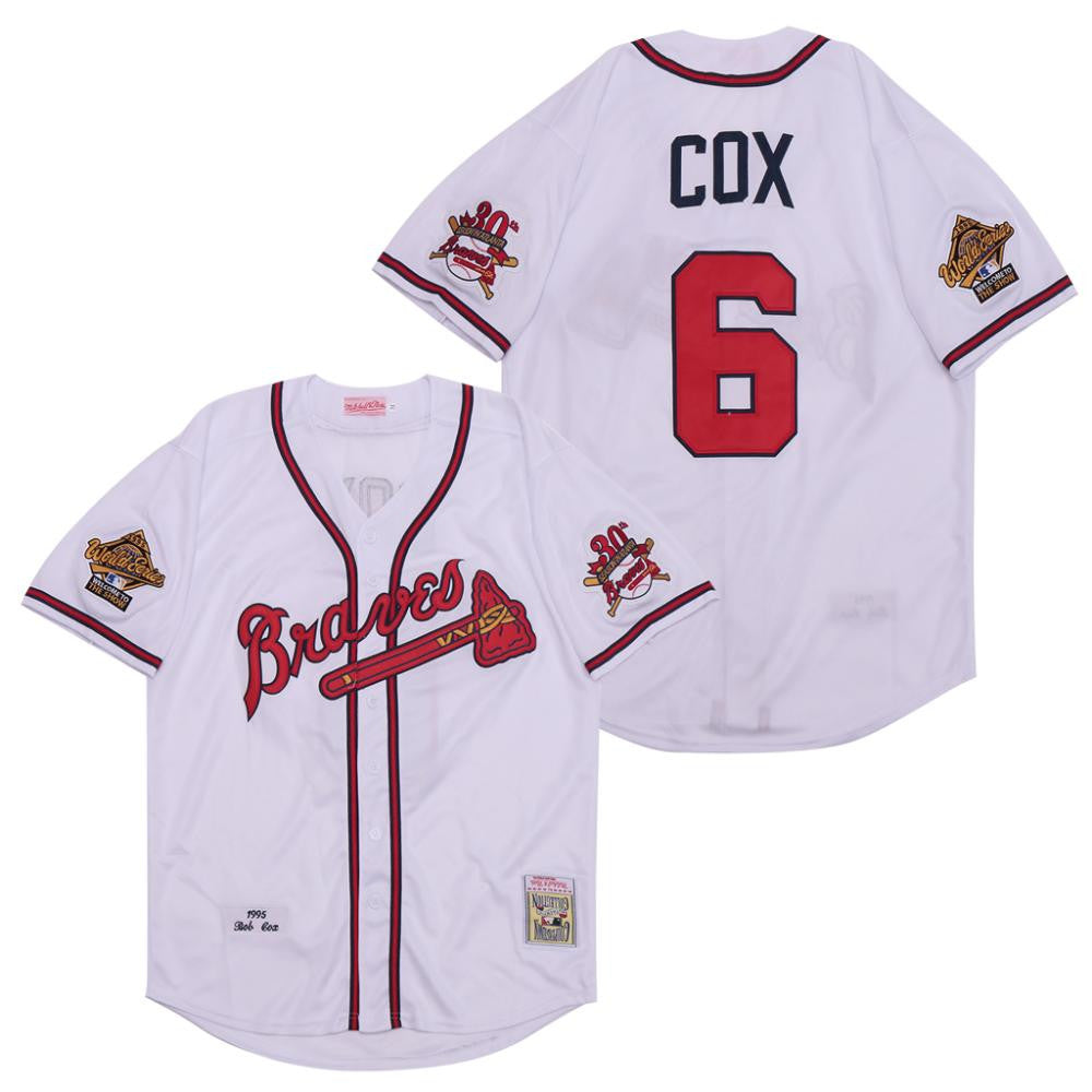 Bobby Cox #6 Atlanta Braves 1995 Limited Throwback Jersey - White