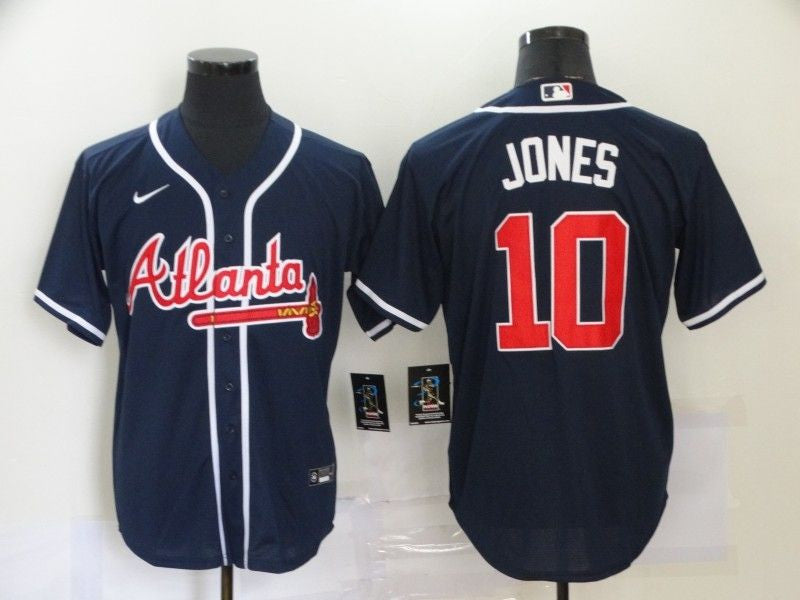 Chipper Jones #10 Atlanta Braves 2020 Limited Jersey - Black