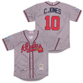 Chipper Jones #10 Atlanta Braves 1999 Limited Throwback Jersey - Gray