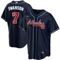 Dansby Swanson #7 Atlanta Braves 2020 Limited Jersey - Black