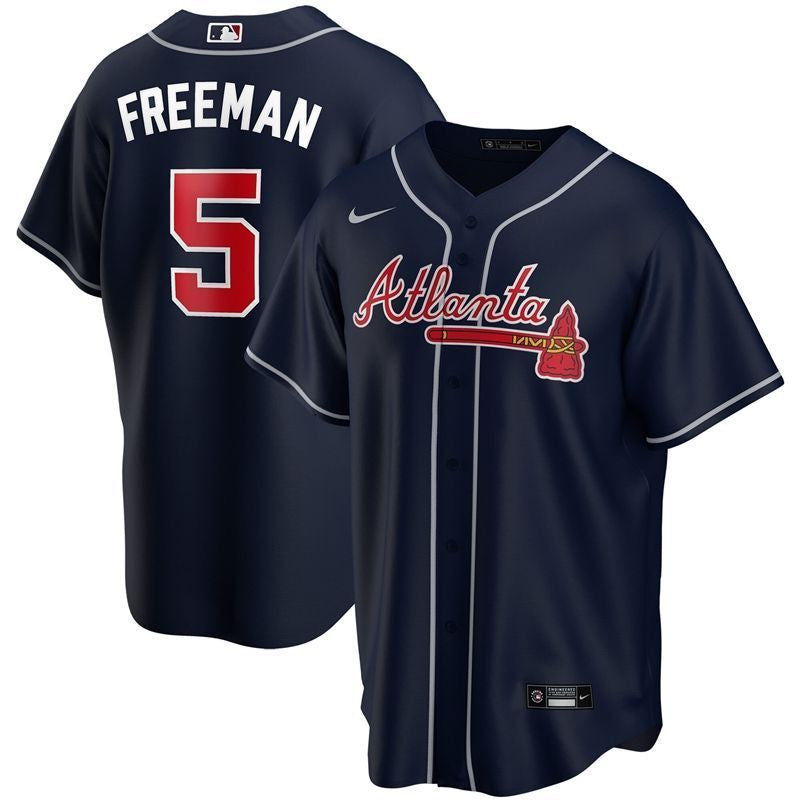 Freddie Freeman #5 Atlanta Braves 2020 Limited Jersey - Black