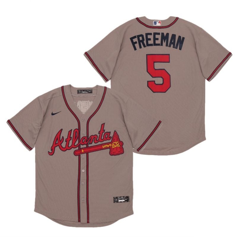 Freddie Freeman #5 Atlanta Braves 2020 Limited Jersey - Grey