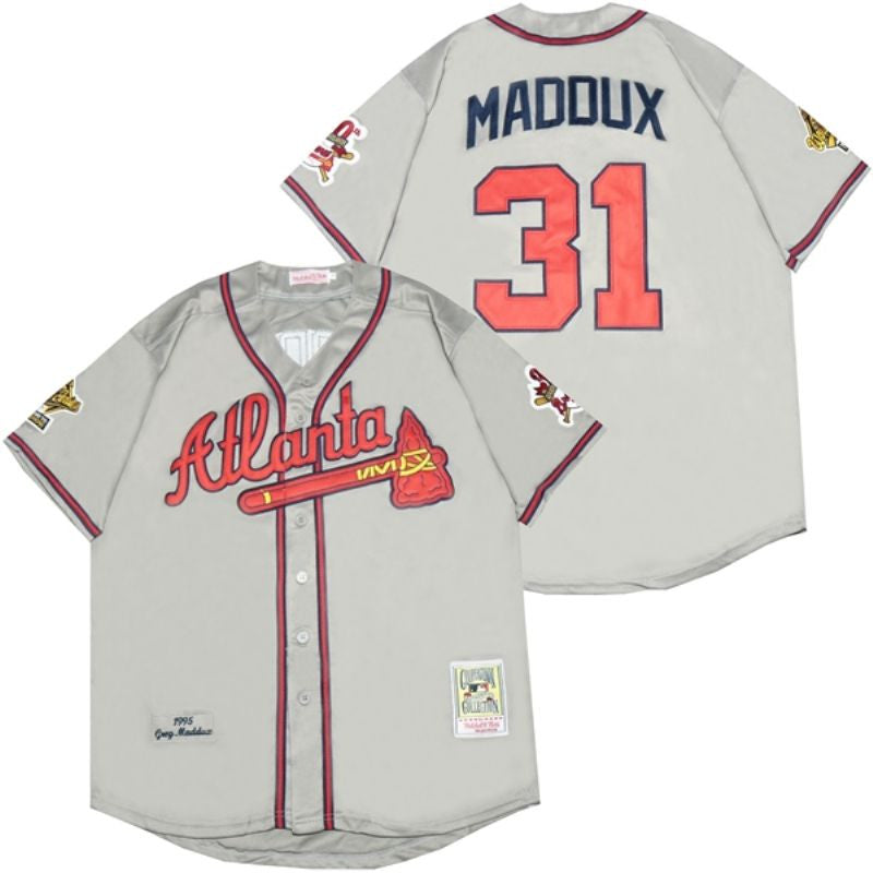Greg Maddux #31 Atlanta Braves 2020 Arrival Limited Jersey - Grey