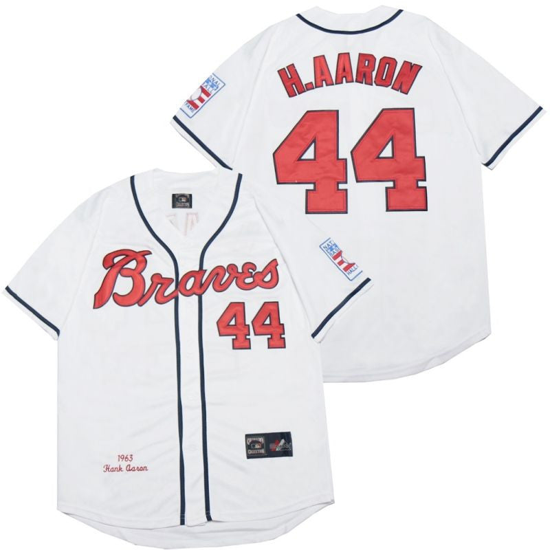 Hank Aaron #44 Atlanta Braves 2020 Limited Jersey - White
