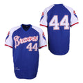 Hank Aaron #44 Atlanta Braves 1973 Throwback Pullover Limited Jersey - Royal
