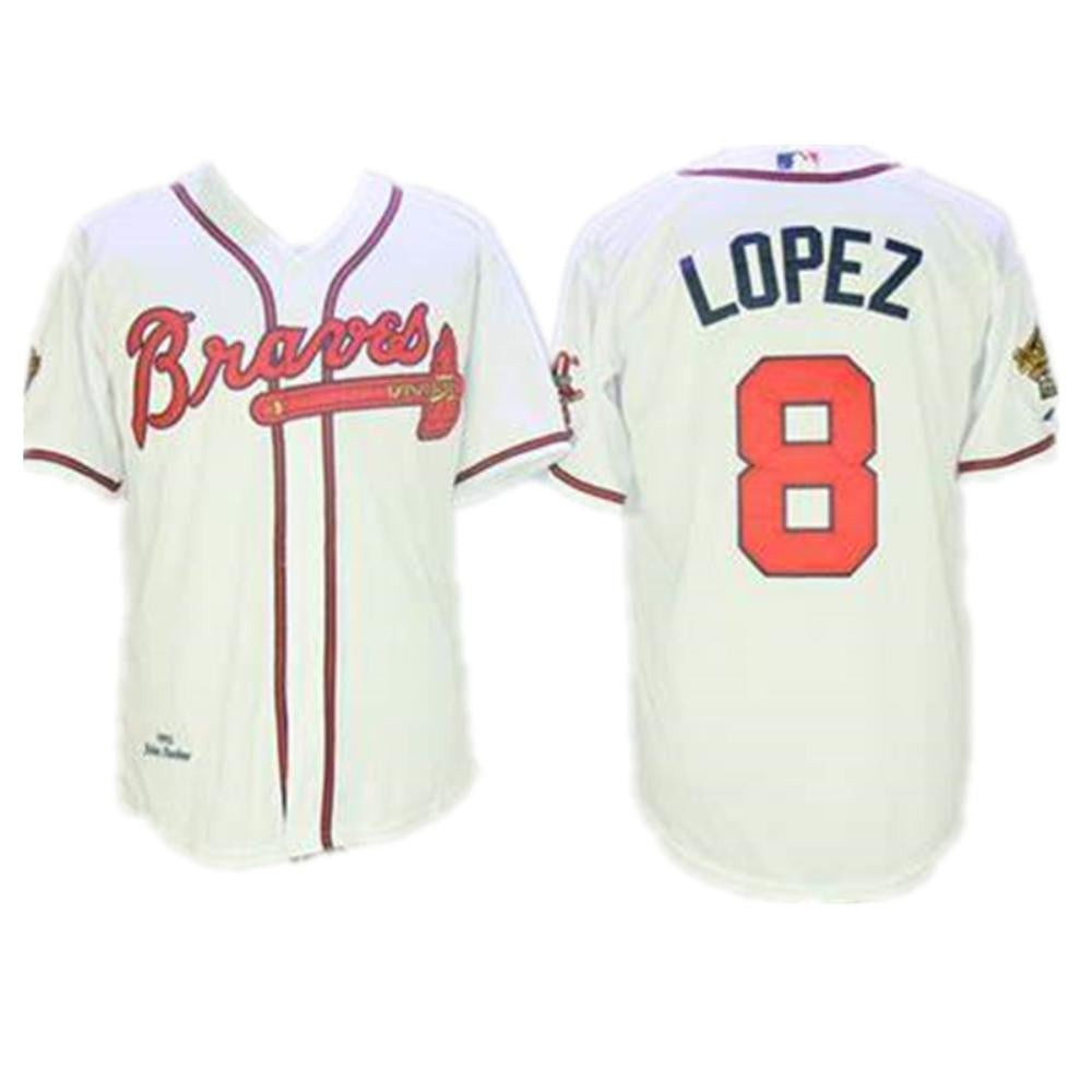 Javier Lopez Atlanta Braves 1995 Limited Throwback Jersey - White