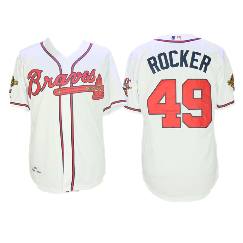 John Rocker #49 Atlanta Braves 1995 Limited Throwback Jersey - White