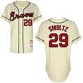 John Smoltz #29 Atlanta Braves Limited Throwback Jersey - Cream