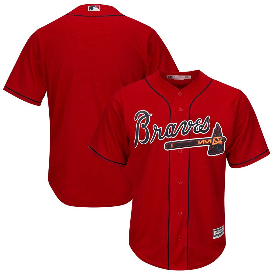 Atlanta Braves Majestic 2019 Alternate Limited Cool Base Team Jersey - Scarlet