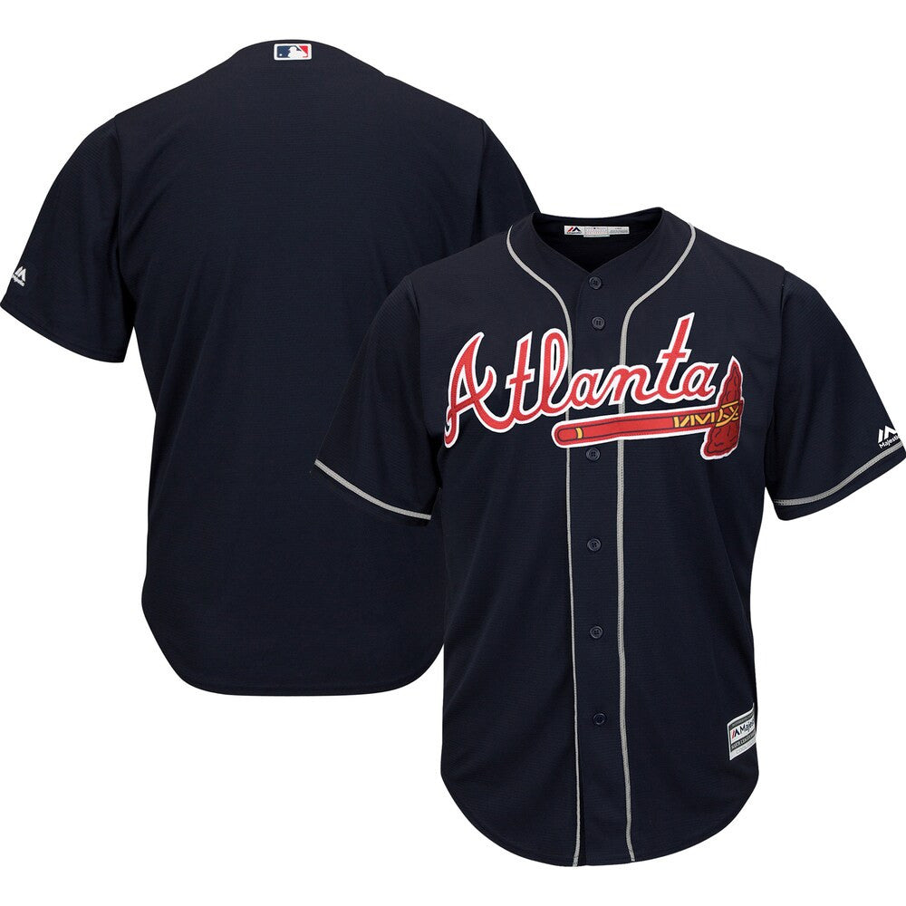 Atlanta Braves Majestic Tall Big Alternate Limited Cool Base Team Jersey - Navy