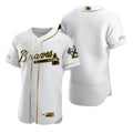 Atlanta Braves Brandedition White Gift Braves Fans Limited Jersey - Golden