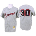 Orlando Cepeda #30 Atlanta Braves 1969 Limited Throwback Jersey - Gray