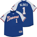 Ozzie Albies #1 Atlanta Braves 2020 Limited Jersey - Navy Blue