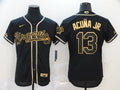Ronald Acuna Jr #13 Atlanta Braves 2020 Limited Jersey - Black