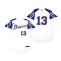 Ronald Acuna Jr #13 Atlanta Braves Limited Throwback Jersey - White