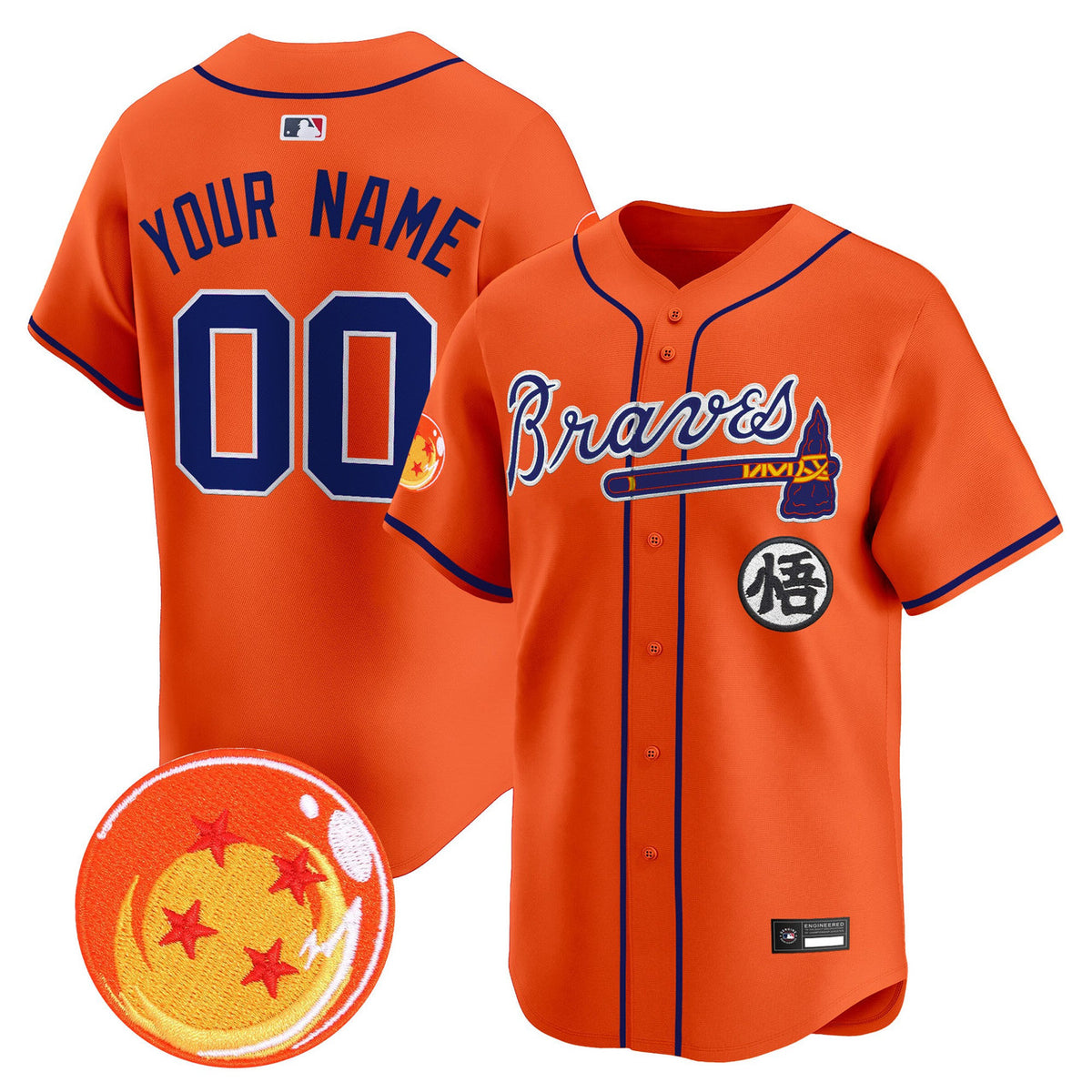 Atlanta Braves X Dragon Ball Vapor Premier Limited Custom Jersey