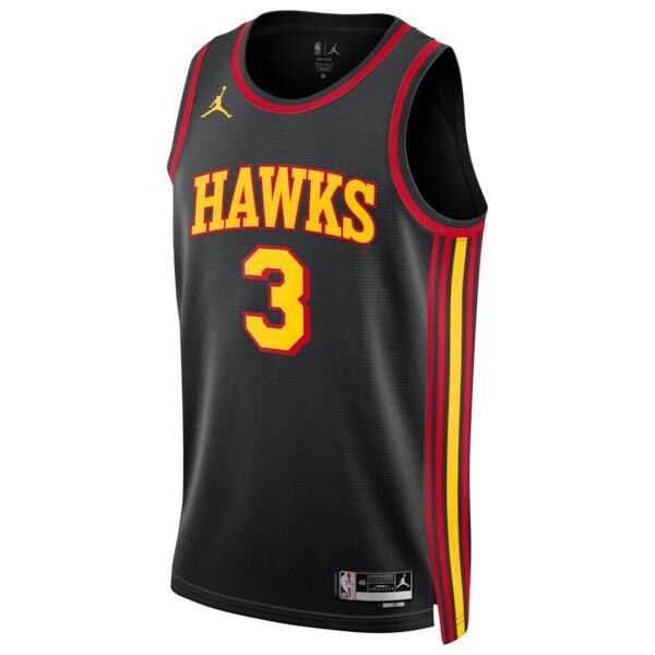 Atlanta Hawks Jordan Brand Statement Edition Swingman Jersey - Black - CJ McCollum - Unisex