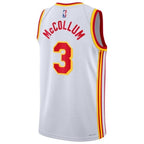 Atlanta Hawks Nike Association Edition Swingman Jersey - White - CJ McCollum - Unisex