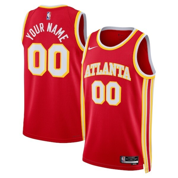 Atlanta Hawks Nike Icon Swingman Jersey - Custom - Unisex