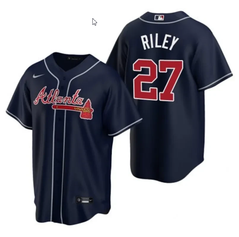 Austin Riley #27 Atlanta Braves Limited Jersey - Navy