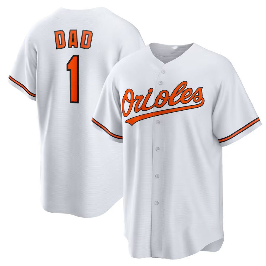Baltimore Orioles #1 Dad Home Baseball Limited Jersey - White