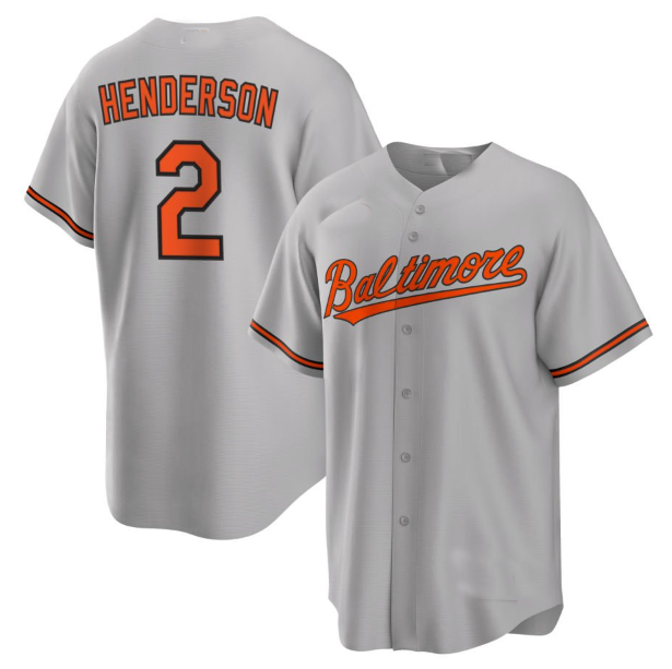 Gunnar Henderson #2 Baltimore Orioles Limited Baseball Jersey - Grey