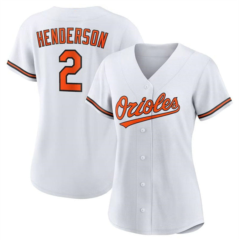 Gunnar Henderson #2 Baltimore Orioles Baseball Jer Authentic Player Jersey - White