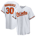 Grayson Rodriguez #30 Baltimore Orioles Home Bas Limited Jersey - White