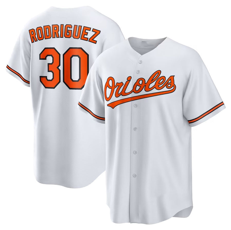 Grayson Rodriguez #30 Baltimore Orioles Home Bas Limited Jersey - White