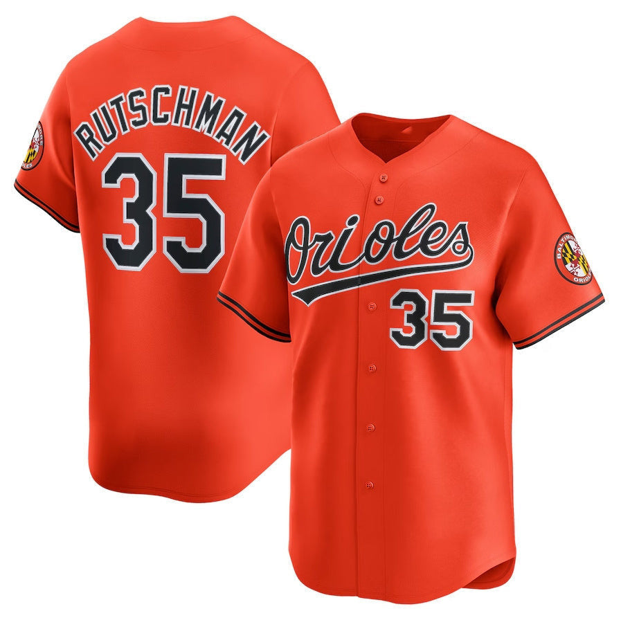 Adley Rutschman #35 Baltimore Orioles 2Nd Alternate Limited Oran Player Jersey
