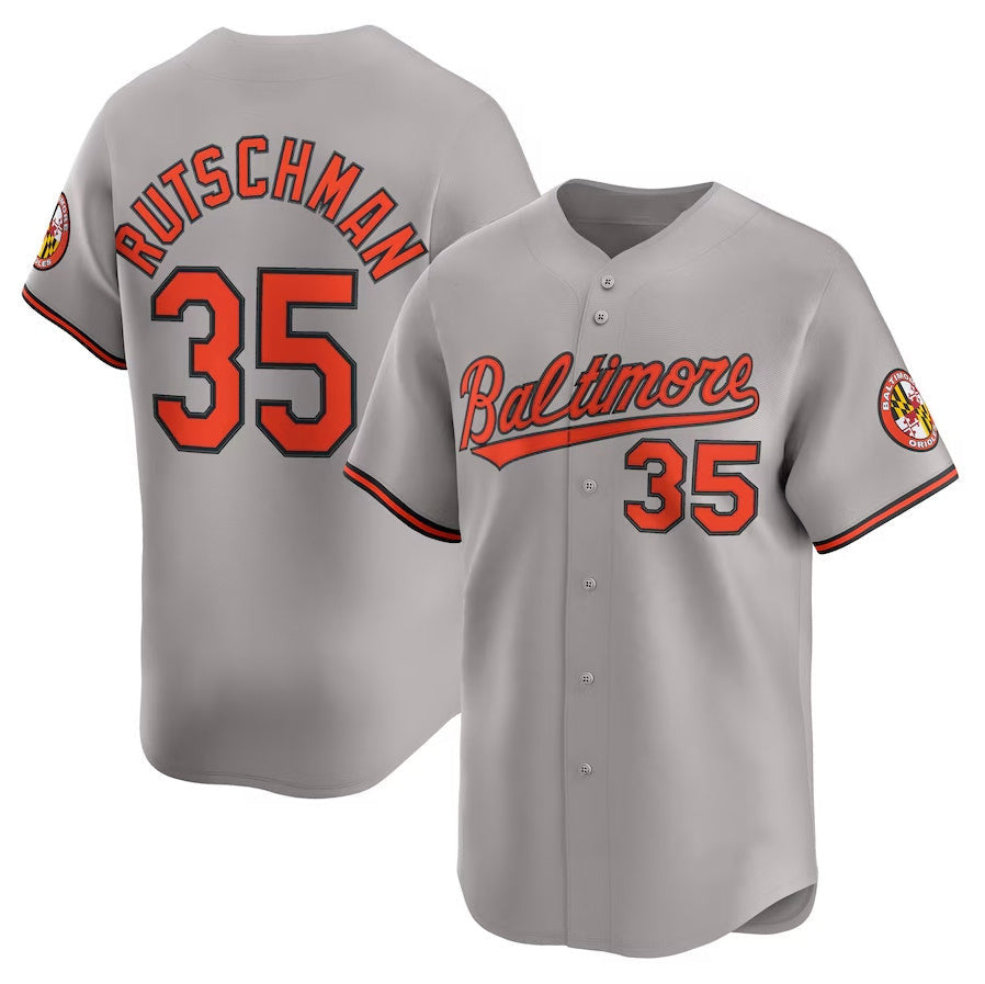Adley Rutschman #35 Baltimore Orioles Road Limited Player Jersey - Gray