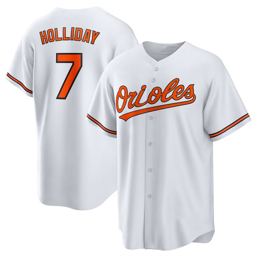 Jackson Holliday #7 Baltimore Orioles Home Stitche Limited Player Jersey - White