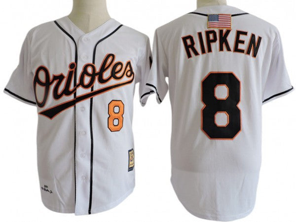 Cal Ripken #8 Baltimore Orioles 2001 Limited Throwback Jersey - White