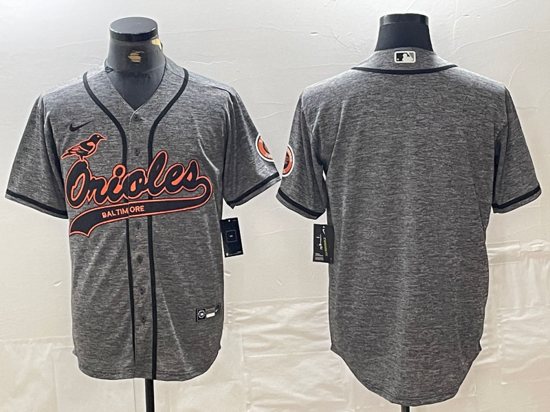 Baltimore Orioles Blank Gridiron Limited Cool Base Baseball Jersey - Grey