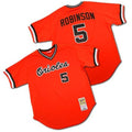 Brooks Robinson #5 Baltimore Orioles Throwback Pullover Limited Jersey - Orange