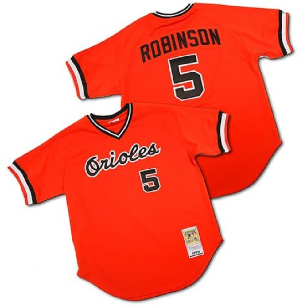 Brooks Robinson #5 Baltimore Orioles Throwback Pullover Limited Jersey - Orange
