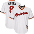 Cal Ripken Jr #8 Baltimore Orioles Throwback Pullover Limited Jersey - White
