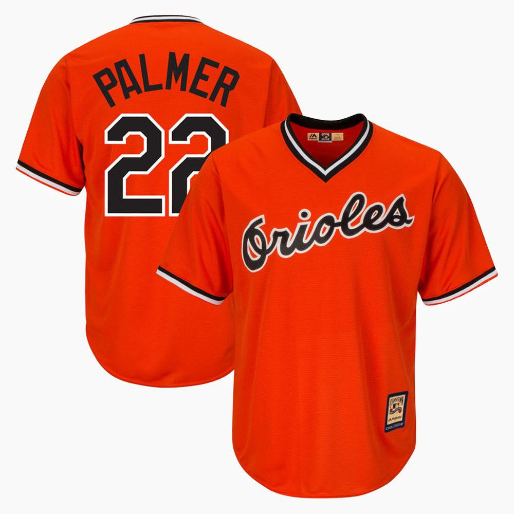Jim Palmer #22 Baltimore Orioles Throwback Pullover Limited Jersey - Orange