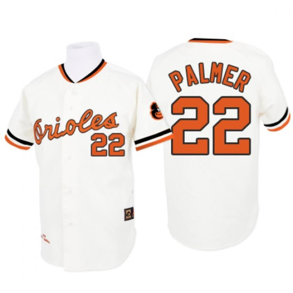 Jim Palmer #22 Baltimore Orioles 1970 Limited Throwback Jersey - White