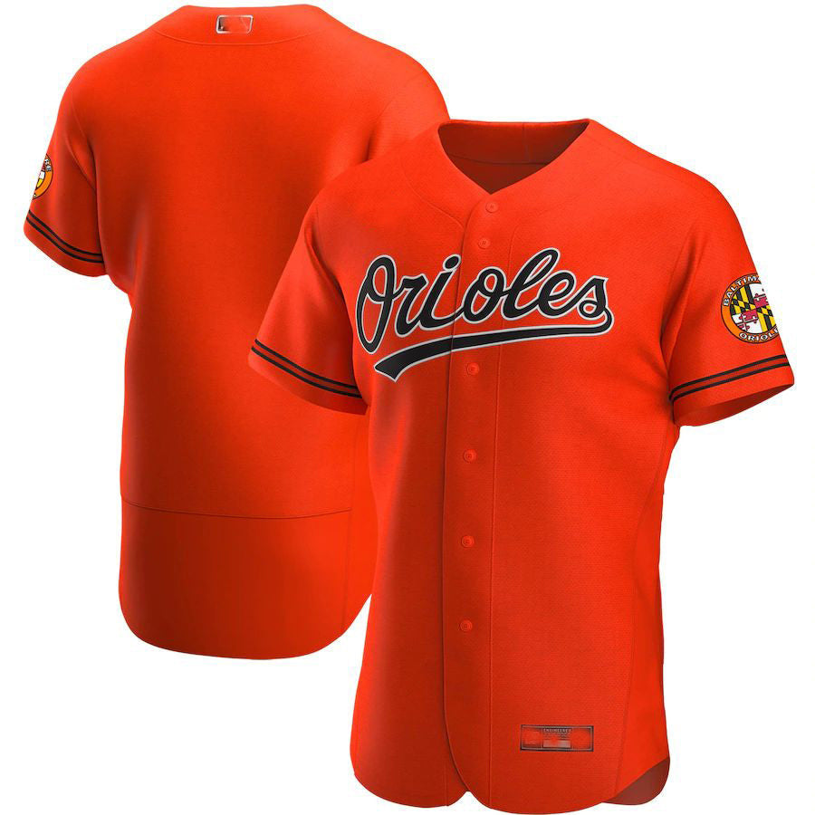 Orange Alternate Baltimore Orioles Authentic Baseball Jerseys Team Jersey
