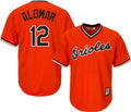 Roberto Alomar #12 Baltimore Orioles Throwback Pullover Limited Jersey - Orange