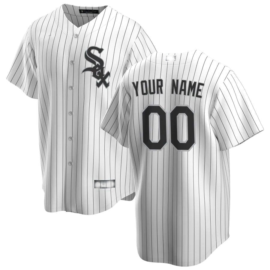 Chicago White Sox Baseball Jerseys Custom Home Limited Custom Jersey - White