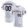 Colorado Rockies Baseball Jerseys Custom Home Authentic Custom Jersey - White