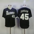 Birmingham Barons #45 Jordan Michael Movie Limited Baseball Jersey - Black