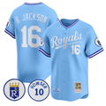 Light Blue #16 Kansas City Royals Bo Jackson Limited Jersey