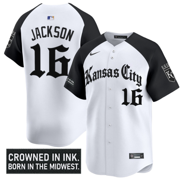 Bo Jackson #16 Kansas City Royals Gothic Crown Edition Vapor Alt Limited Jersey