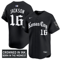 Bo Jackson #16 Kansas City Royals Gothic Crown Edition Vapor Bla Limited Jersey